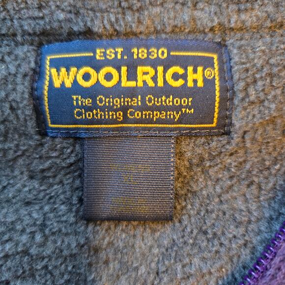 Woolrich Sweater Women's XL Amethyst Wool Fair Isle 1/4 Zip Nordic Outdoors VTG - Picture 5 of 8